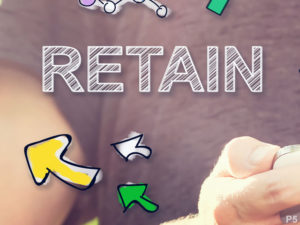 content marketing to retain customers concept image